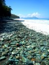 Pantai Penggajawa Uniknya Hamparan Bebatuan Hijau di Nusa Tenggara Timur