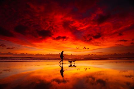 Sunset di Pantai Kuta, Photo by Tommy